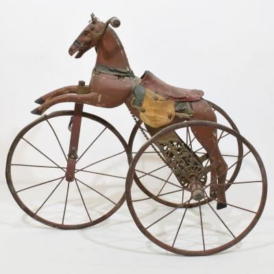 Late 19th Century French Tricycle Horse