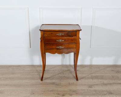 Late 19th Century French Walnut Bedside Cabinet with Hidden Writing Desk