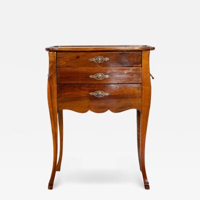 Late 19th Century French Walnut Bedside Cabinet with Hidden Writing Desk