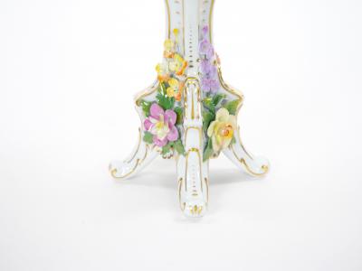 Late 19th Century German Porcelain Reticulated Floral Centerpiece Bowl