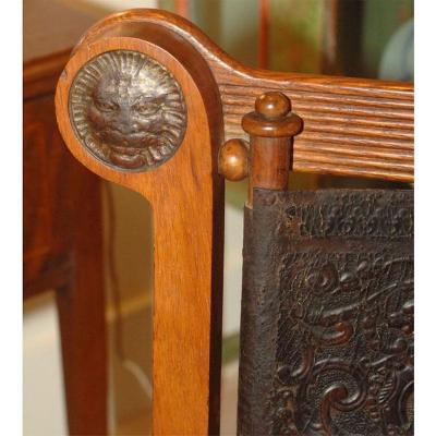 Late 19th Century Grecian Revival Arm Chair