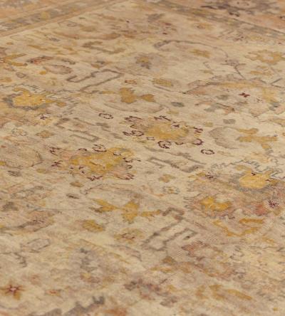 Late 19th Century Handwoven Oushak Rug