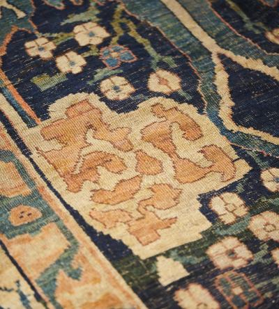 Late 19th Century Handwoven Wool Bidjar Rug