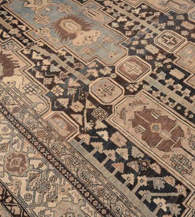 Late 19th Century Handwoven Wool Persian Malayer Rug