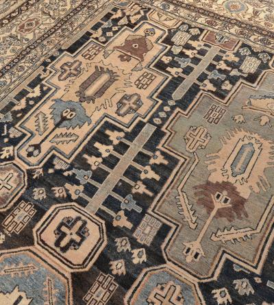 Late 19th Century Handwoven Wool Persian Malayer Rug