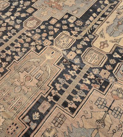 Late 19th Century Handwoven Wool Persian Malayer Rug