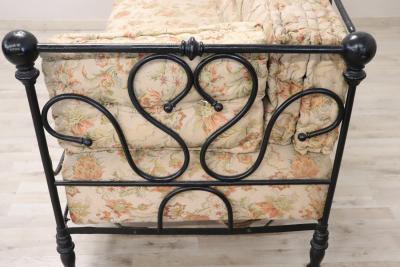 Late 19th Century Italian Iron Antique Large Settee