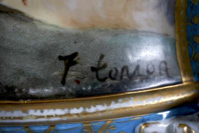 Late 19th Century Large Sevres Porcelain Campana a Pair