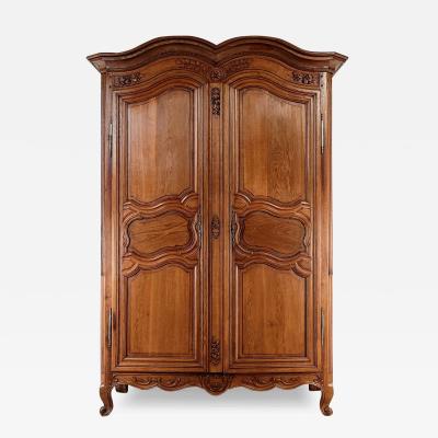 Late 19th Century Louis XV Style Oak Armoire