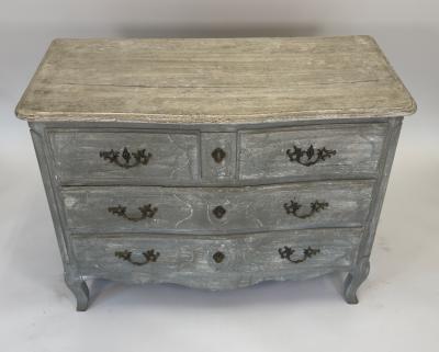 Late 19th Century Louis XV Style Painted Chest of Drawers