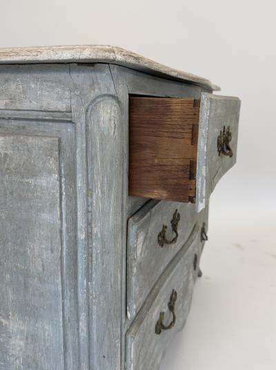 Late 19th Century Louis XV Style Painted Chest of Drawers