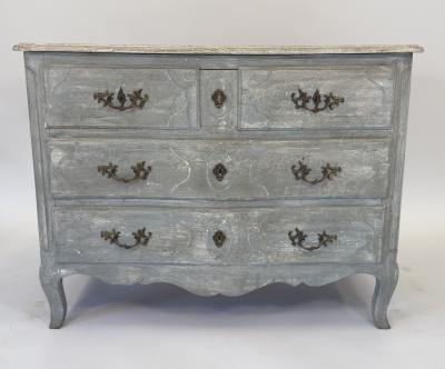 Late 19th Century Louis XV Style Painted Chest of Drawers