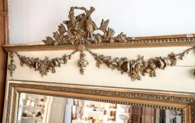 Late 19th Century Louis XVI Style Trumeau Mirror