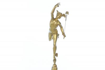 Late 19th Century Ormolu Bronze Marble Piece