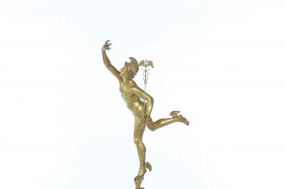 Late 19th Century Ormolu Bronze Marble Piece