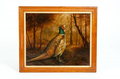 Late 19th Century Wood Frame Oil Canvas Painting