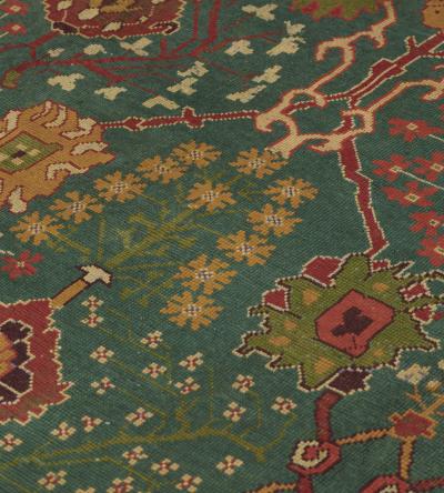 Late 19th Century Wool Donegal Rug from Ireland