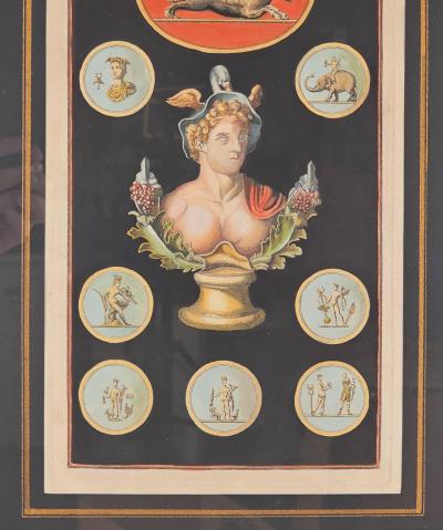 Late 19th Early 20th Century Italian Print of Mercury