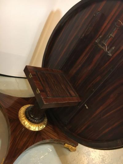 Late 19th Early 20th Century Russian Neoclassical Boule Inlaid Centre Tilt Table