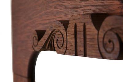 Late 19th c American Dark Oak Mirror