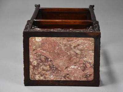Late 19th century Chinese hardwood pot stand or table