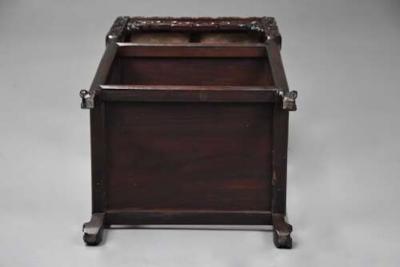 Late 19th century Chinese hardwood pot stand or table