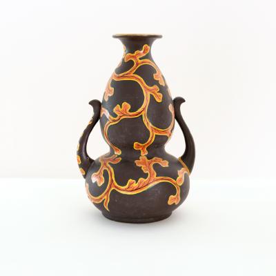 Late 19th early 20th Century Japanese Meiji Satsuma ceramic vase 