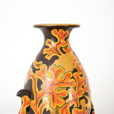Late 19th early 20th Century Japanese Meiji Satsuma ceramic vase 