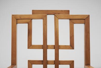 Late 20th Century Anglo Chinese Chairs with Caned Seats Europe 1980s