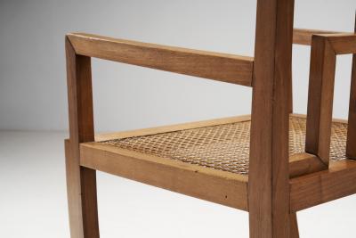 Late 20th Century Anglo Chinese Chairs with Caned Seats Europe 1980s