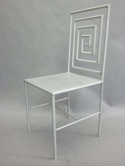 Late 20th Century Artist Made Aluminum Desk Side Chair by Jose Pascual