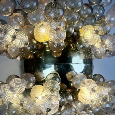 Late 20th Century Brass Balloton Murano Glass Sputnik Chandelier