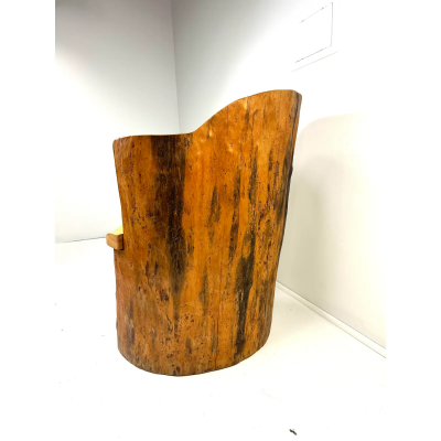 Late 20th Century Kubbestol Pine Chair Sweden