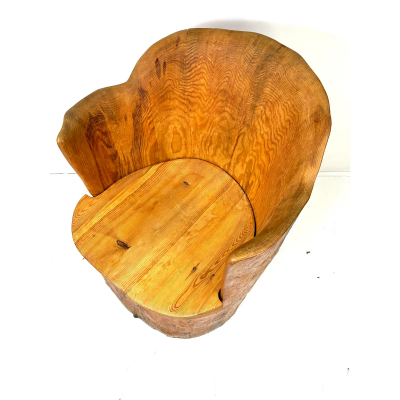 Late 20th Century Kubbestol Pine Chair Sweden