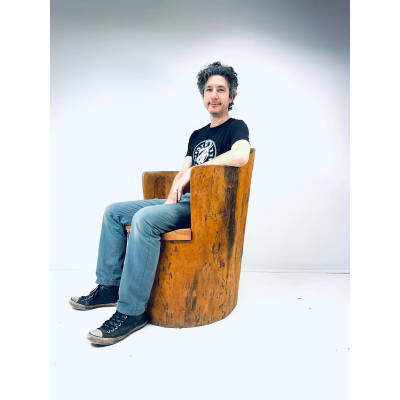 Late 20th Century Kubbestol Pine Chair Sweden