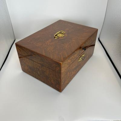 Late Biedermeier Box Walnut and Walnut Burl Austria circa 1850
