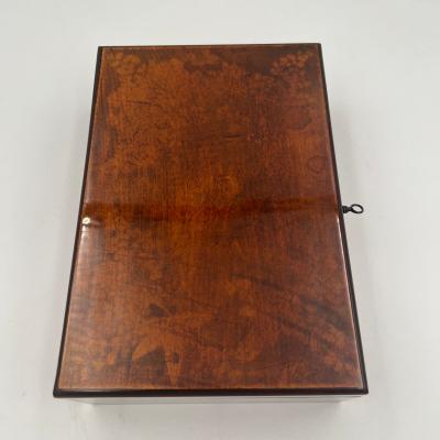 Late Biedermeier Jewelry Box Printed beech Germany circa 1840