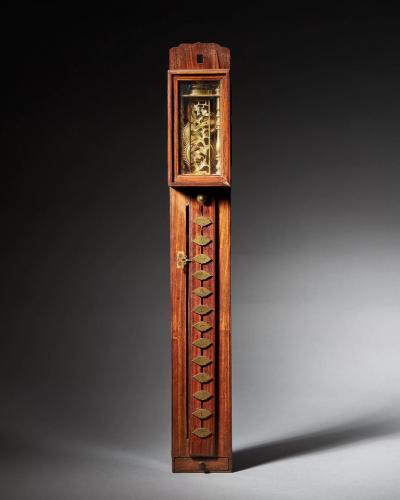 Late Edo Period 19th Century Japanese Pillar Clock Shaku Dokei C 1820