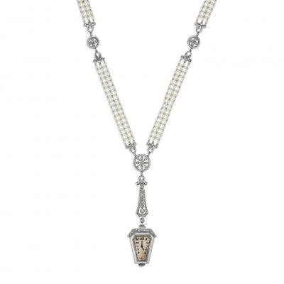 Late Edwardian Pendant Watch Sautoir