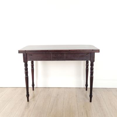 Late English Regency Period Mahogany Tea Table circa 1820