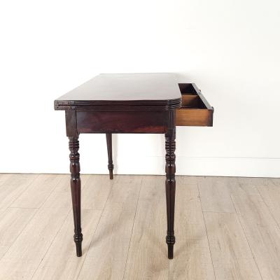 Late English Regency Period Mahogany Tea Table circa 1820