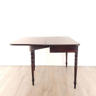 Late English Regency Period Mahogany Tea Table circa 1820