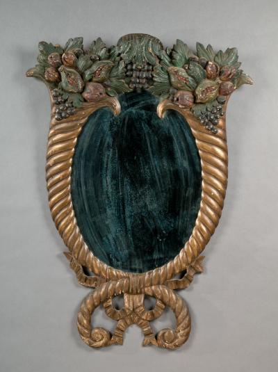 Late Federal Carved Looking Glass