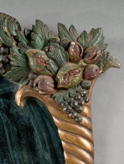 Late Federal Carved Looking Glass