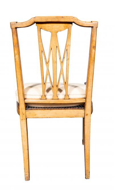 Late George III Satinwood And Painted Armchair