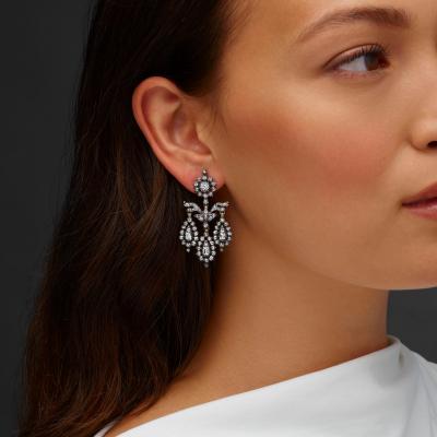 Late Georgian Girandole Diamond Earrings