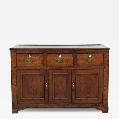 Late Georgian Oak Sideboard Cabinet England circa 1800