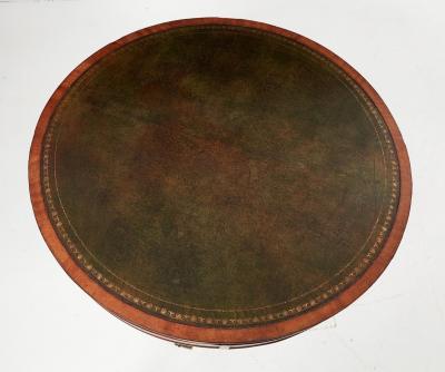 Late Georgian Reeded Leg Drum Table