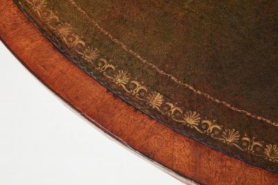 Late Georgian Reeded Leg Drum Table