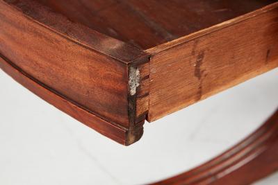 Late Georgian Reeded Leg Drum Table